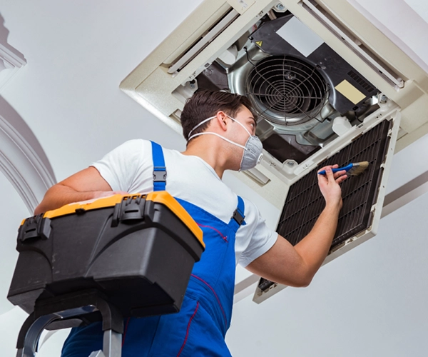 Technician working